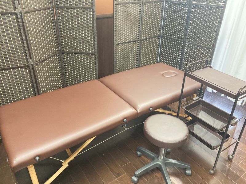 studio boon八女の施術ベッド